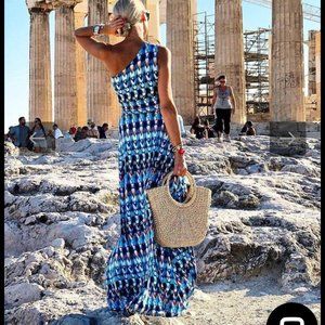Arsetti One Shoulder Maxi Dress